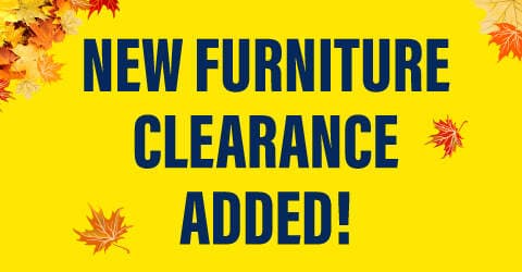 New furniture clearance added.