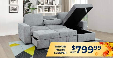 Trevor media sleeper only $799.99.