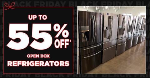up to 55% off 1 open box refrigerators